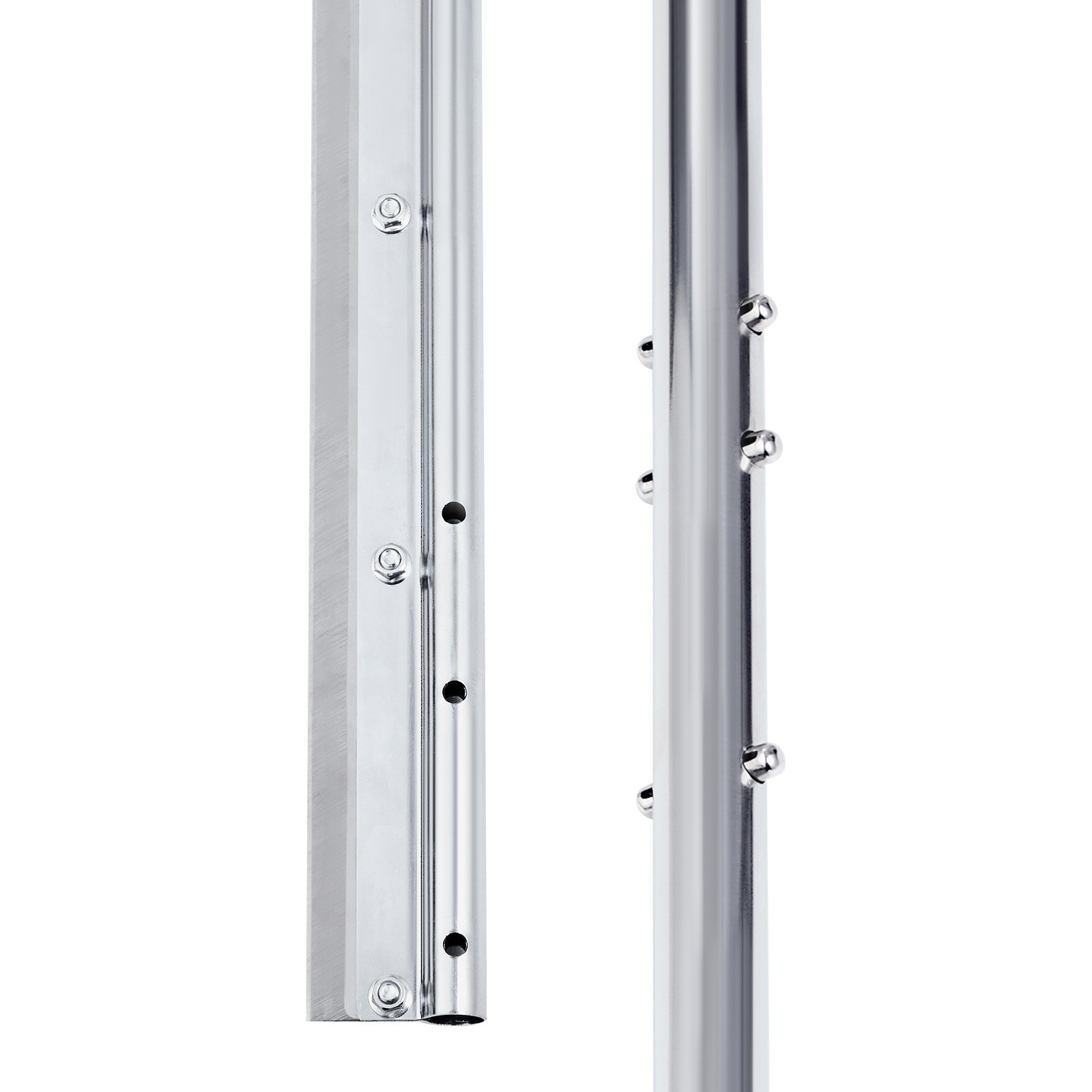 VEVOR Teichrechen, Wasser Unkrautrechen mit 1219 mm max. Schnittbreite, Stahlklingen, See-Unkrautschneider mit 9 m Nylonseil, Seerechen zum Entfernen von Rohrkolben, Schilf, Seerosenblätter