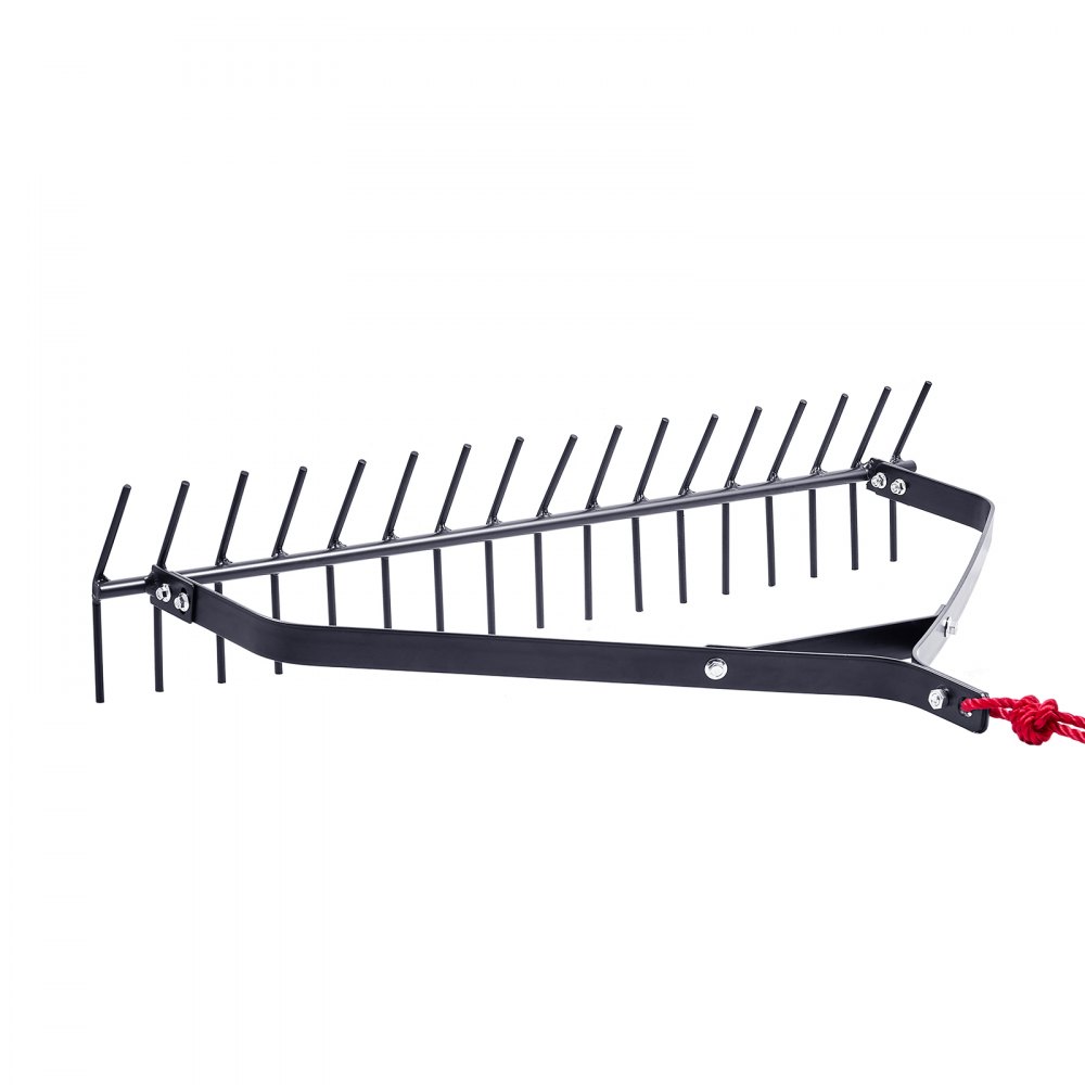 VEVOR Pond Rake 810x495x165 mm, Double-Sided Iron Weed Removal Tool, Lightweight Pond Plant Cutter with 9 m Rope, No Assembly Required, for Pond, Lake, Stream
