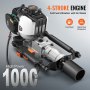 VEVOR 37,77 ccm Benzinbetriebener T-Pfostenrammer, 4-Takt-Zaunpfahlramme mit Benzinmotor, mit 2 Pfosten-Rammköpfen (55/70 mm), tragbarer 1000-W-Pfostenramme für Bauernhöfe, Ranchzäune, Straßenverbesserungen