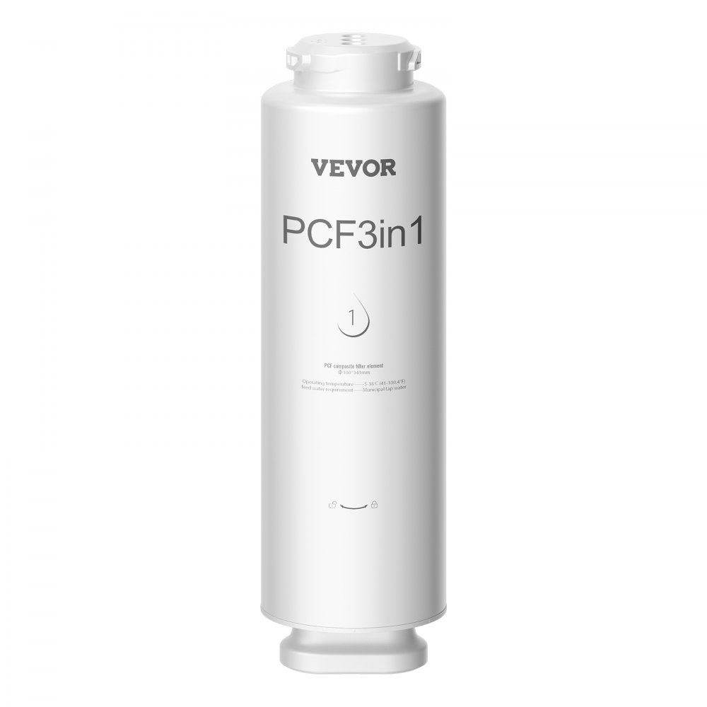 VEVOR PCF-Ersatzfilter, 6-lagiger PCF-Verbundwasserfilter-Ersatz, PCF-Verbundfilter, reduziert Chlor und Geruch, kompatibel mit Untertisch-Wasserfiltersystem SS-001, SS-003 und SS-005