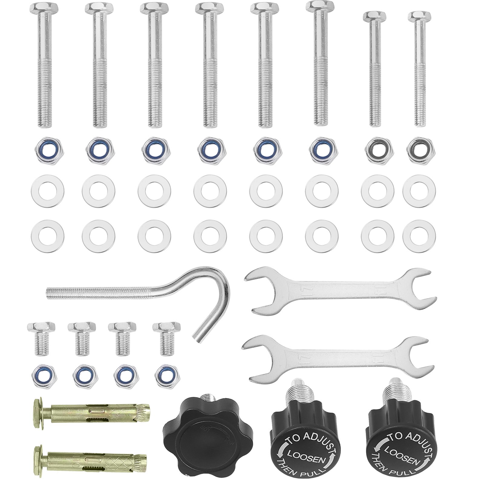 VEVOR Boxsackständer, Robustes Trainingsgerät aus Stahl, Höhenverstellbarer Boxständer mit Beschwerter Basis, Hält bis zu 65 kg, Freistehendes Sandsackgestell für das Fitness-Studio zu Hause