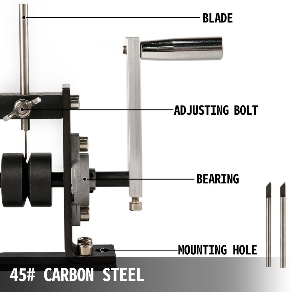 Vevor Kabelschälmaschine Abisoliermaschine Abisoliergerät 1-25mm 4 Stahlklingen