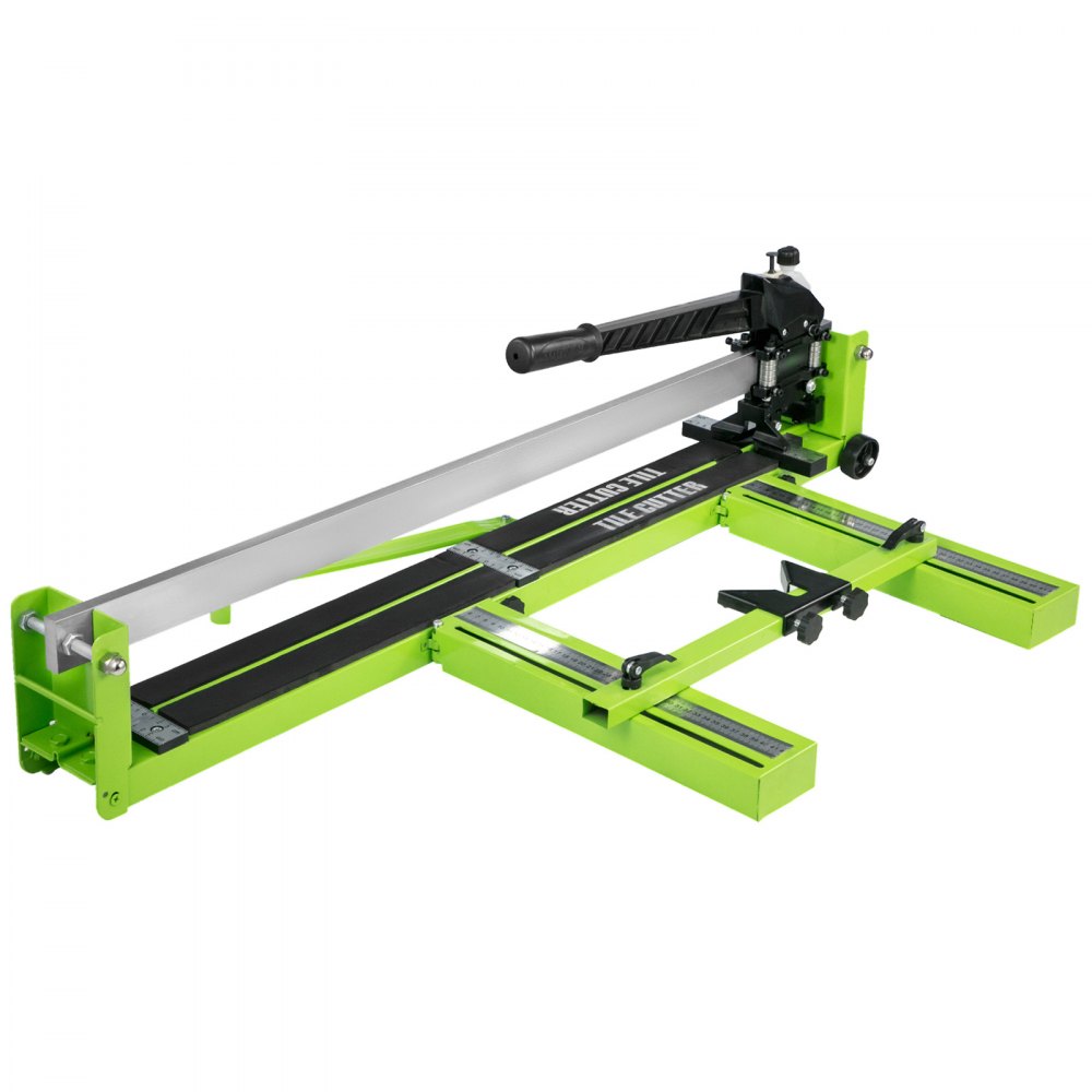 VEVOR Manual Tile Cutter 1000mm, Tile Cutting Machine Min. Cutting Width 35mm, Professional Tile Cutter Base Plate 10cm, Infrared Positioning, Floor Tile, Ceramic, 16 kg