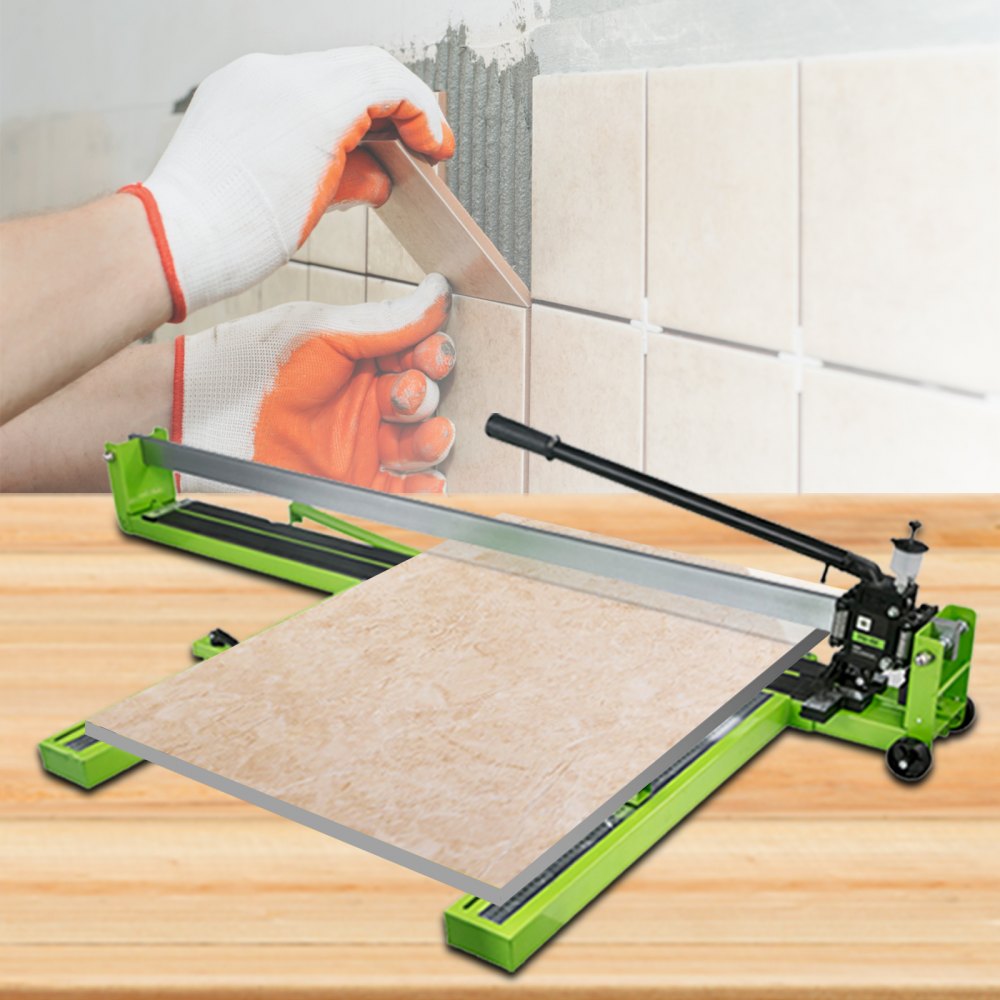 VEVOR Profi Manueller Fliesenschneider 1200mm Geeignet für Bodenfliesen aus Porzellan und Keramik 47 Zoll