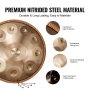 VEVOR Handpan Drum 55cm 10 Noten D-Moll Handtrommel Instrument mit Schlägel