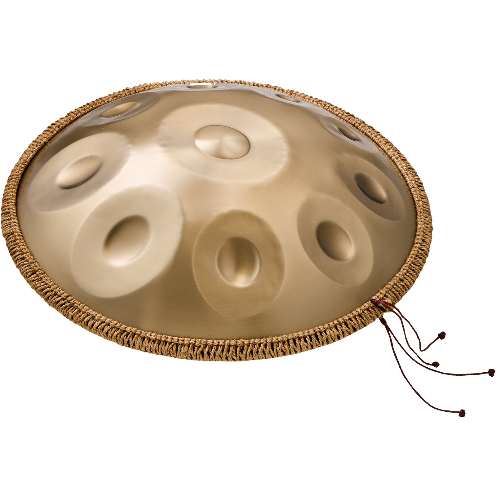 VEVOR Handpan, 55 cm, 10 notes, D minor hand drum, drum instrument with mallets, 432 Hz handpan stand & carrying case, healing sound drum made of steel, percussion instruments for adults & beginners