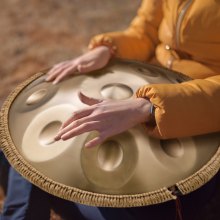 VEVOR Handpan Drum 55cm 12 Noten D-Moll Handtrommel Instrument mit Schlägel