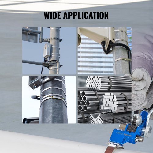 VEVOR Umreifungsset PET – 300 M Band, Spanner, Verschließer, 500 Kg Bruchlast