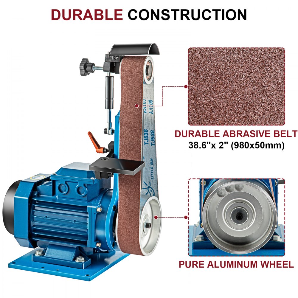 Vevor Bandschleifer Polierschleifmaschine 980 X 50 Mm Bandbankschleifer 220v