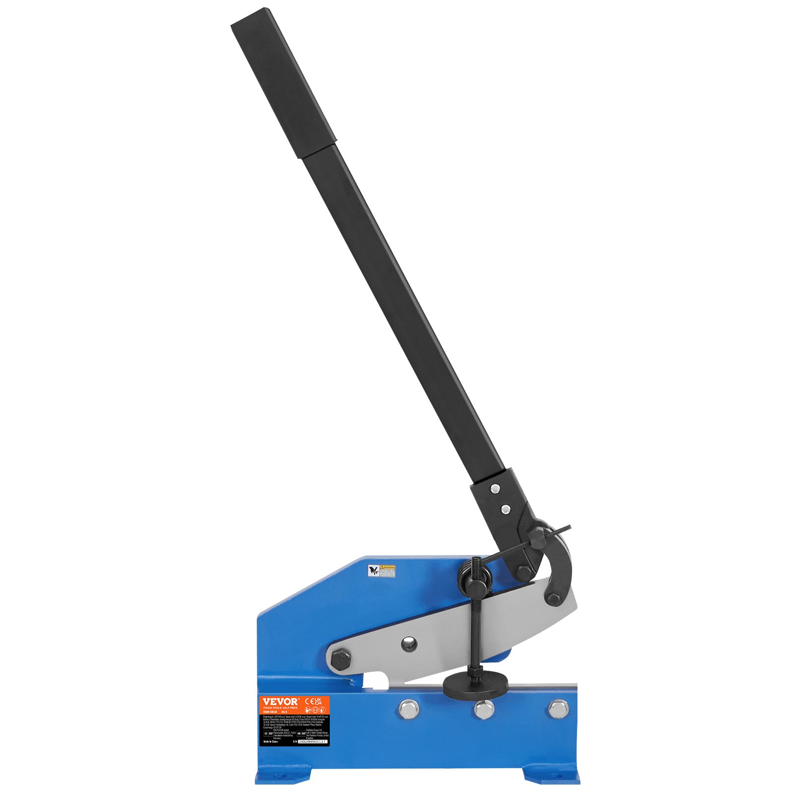 VEVOR 8" Manual Hand Plate Shear for Metal Sheet Processing, HS-8 Benchtop Cutter with Q235 Material, for Crafts Thick Steel Crafting, Heavy Duty Roll Press Machine for Builders, DIY Enthusiasts