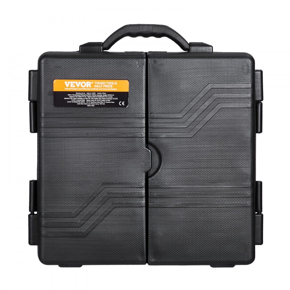 VEVOR Mechanic's Tool Set, 207-Piece, 1/4" 3/8" 1/2" Sockets, SAE and Metric Mechanic's Tool Set with Bits, Wrenches, Ratchet Handle, Carrying Case