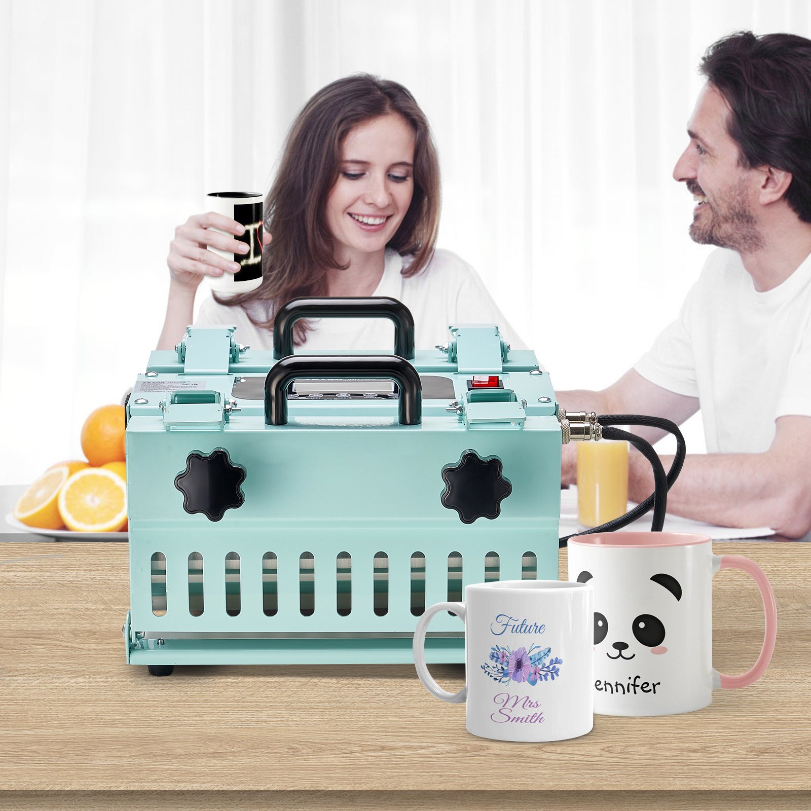 VEVOR Tumbler Hitzpresse 2 Station 312-850g Becher-Presse Sublimation Presse