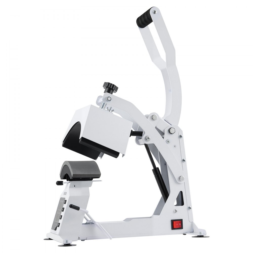 VEVOR Hat Heat Press Machine, 215 x 100 mm Large Heating Plate, with Caps Stretcher, Precise Temperature & Time Control, Heat Press for Hats and Caps, for HTV Iron On and Sublimation Projects, White