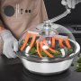 VEVOR Erntemaschine Bowl, 33 cm manueller Knospen-Trimmer, Bud Trimmer, Nass- & Trocken-Hydrokultur-Schneidemaschine, gedrehter Schleuderschnitt für Pflanzen, Blätter, Knospen, Blumen