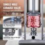 VEVOR Manueller Wurstfüller, 7 l / 15 Pfund vertikale Wurstmaschine, Fleischfüller mit zwei Geschwindigkeiten, aus lebensmittelechtem 304 Edelstahl, inkl. 5 Füllrohren, für Zuhause, Küche, Restaurant, Gewerbe