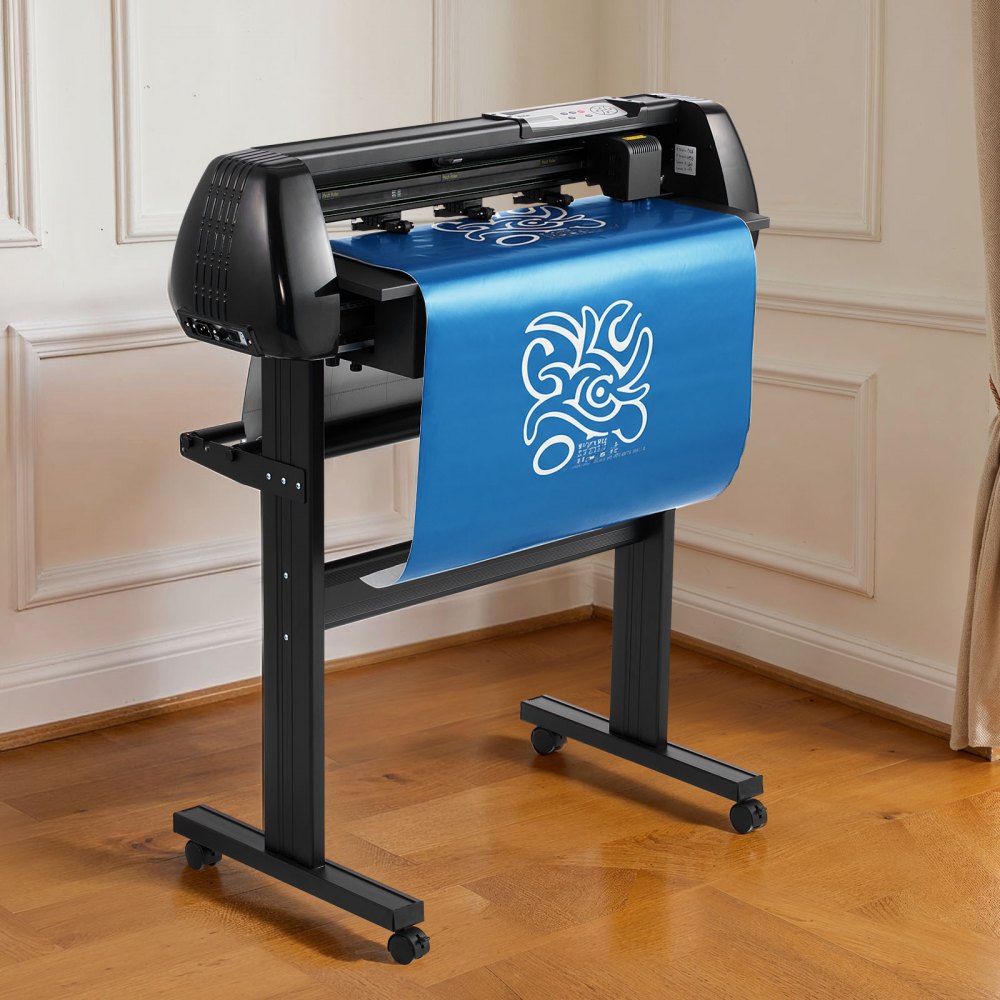VEVOR Vinylschneidemaschine mit 72 cm max. Zufuhrbreite & Doppelklingen & LED-Anzeige, einstellbares Vinyl-Schneideplotter-Set mit Aufkleberbögen & Transferfolien & Signmaster-Software