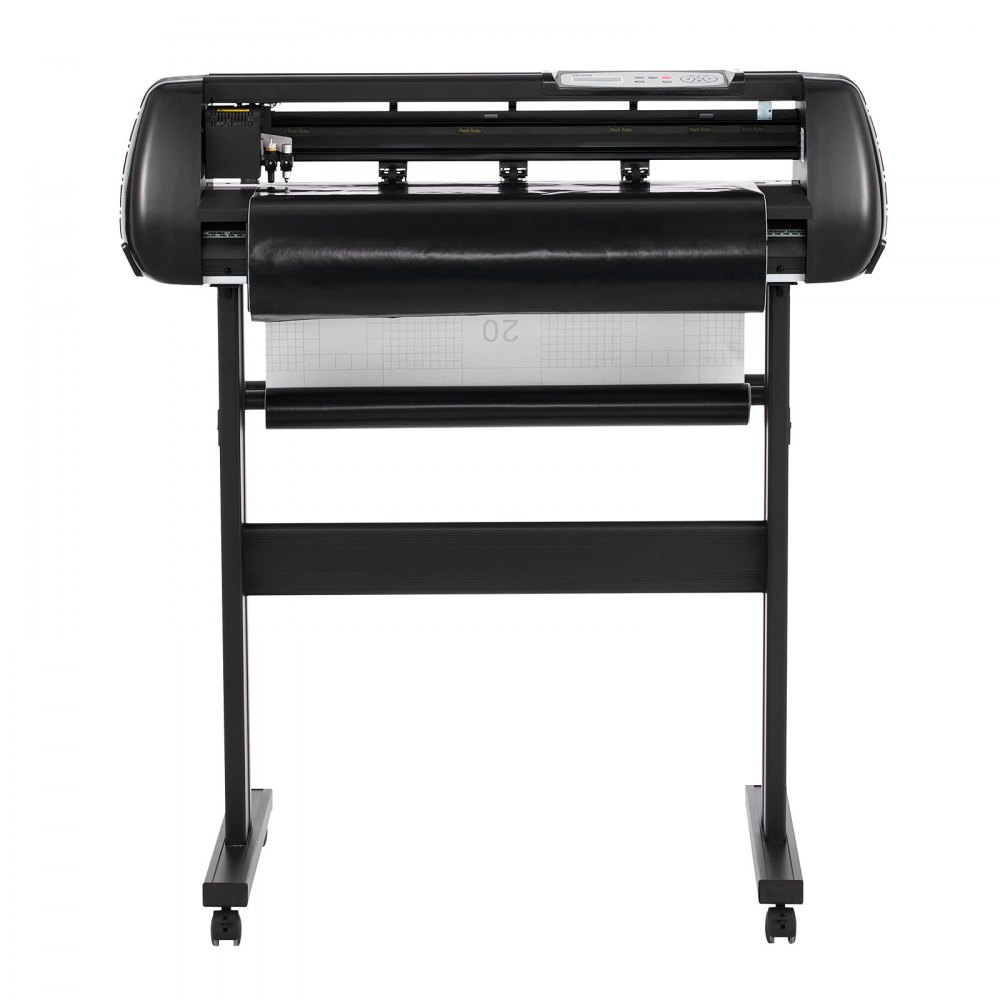 VEVOR Vinylschneidemaschine mit 72 cm max. Zufuhrbreite & Doppelklingen & LED-Anzeige, einstellbares Vinyl-Schneideplotter-Set mit Aufkleberbögen & Transferfolien & Signmaster-Software