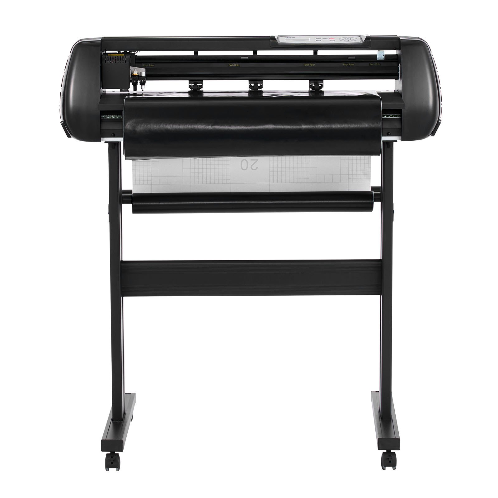 VEVOR Vinylschneidemaschine mit 72 cm max. Zufuhrbreite & Doppelklingen & LED-Anzeige, einstellbares Vinyl-Schneideplotter-Set mit Aufkleberbögen & Transferfolien & Signmaster-Software