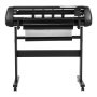 VEVOR Vinylschneidemaschine mit 87 cm max. Zufuhrbreite & Doppelklingen & LED-Anzeige, einstellbares Vinyl-Schneideplotter-Set mit Aufkleberbögen & Transferfolien & Signmaster-Software