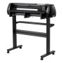 VEVOR Vinylschneidemaschine mit 87 cm max. Zufuhrbreite & Doppelklingen & LED-Anzeige, einstellbares Vinyl-Schneideplotter-Set mit Aufkleberbögen & Transferfolien & Signmaster-Software