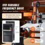 VEVOR Bandschleifmaschine, 72 x 2 Zoll Bandpolierer mit variabler Geschwindigkeit und VFD, 1500 W Messerschärfer mit 3 Schleifformen und 3 Schleifbändern für die Metallbearbeitung, kompatibel mit 72"- 82 x 2" Bändern