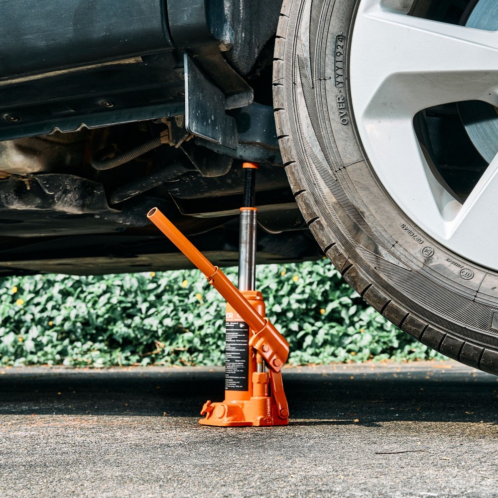 VEVOR hydraulischer Flaschenheber mit 4 t Kapazität, 185–350 mm Hubbereich, Flaschenwagenheber mit Schweißsystem für Auto Pickup SUV Autoreparatur, Stempelwagenheber Wagenheber Hochleistung