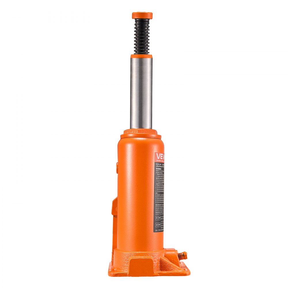 VEVOR hydraulischer Flaschenheber mit 6 t Kapazität, 195–375 mm Hubbereich, Flaschenwagenheber mit Schweißsystem für Auto Pickup SUV Autoreparatur, Stempelwagenheber Orange Wagenheber Hochleistung