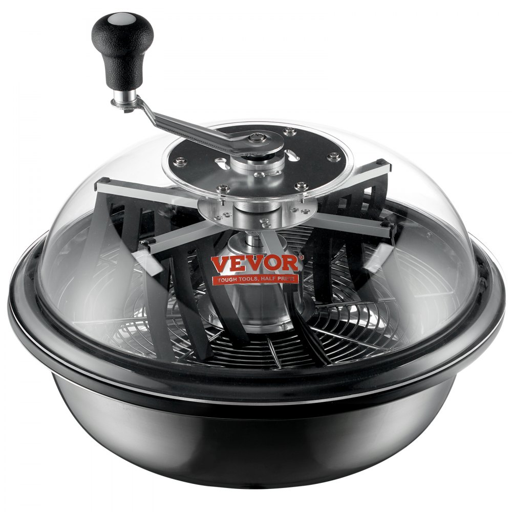 VEVOR 406,4 mm Erntemaschine Manuell Trimmer Blattschüssel-Trimmer mit Netztasche und 3 Arten von Schneidemethoden zum Schneiden von nassen/trockenen Pflanzen Tumble Cutter Bowl Erntemaschine Grow