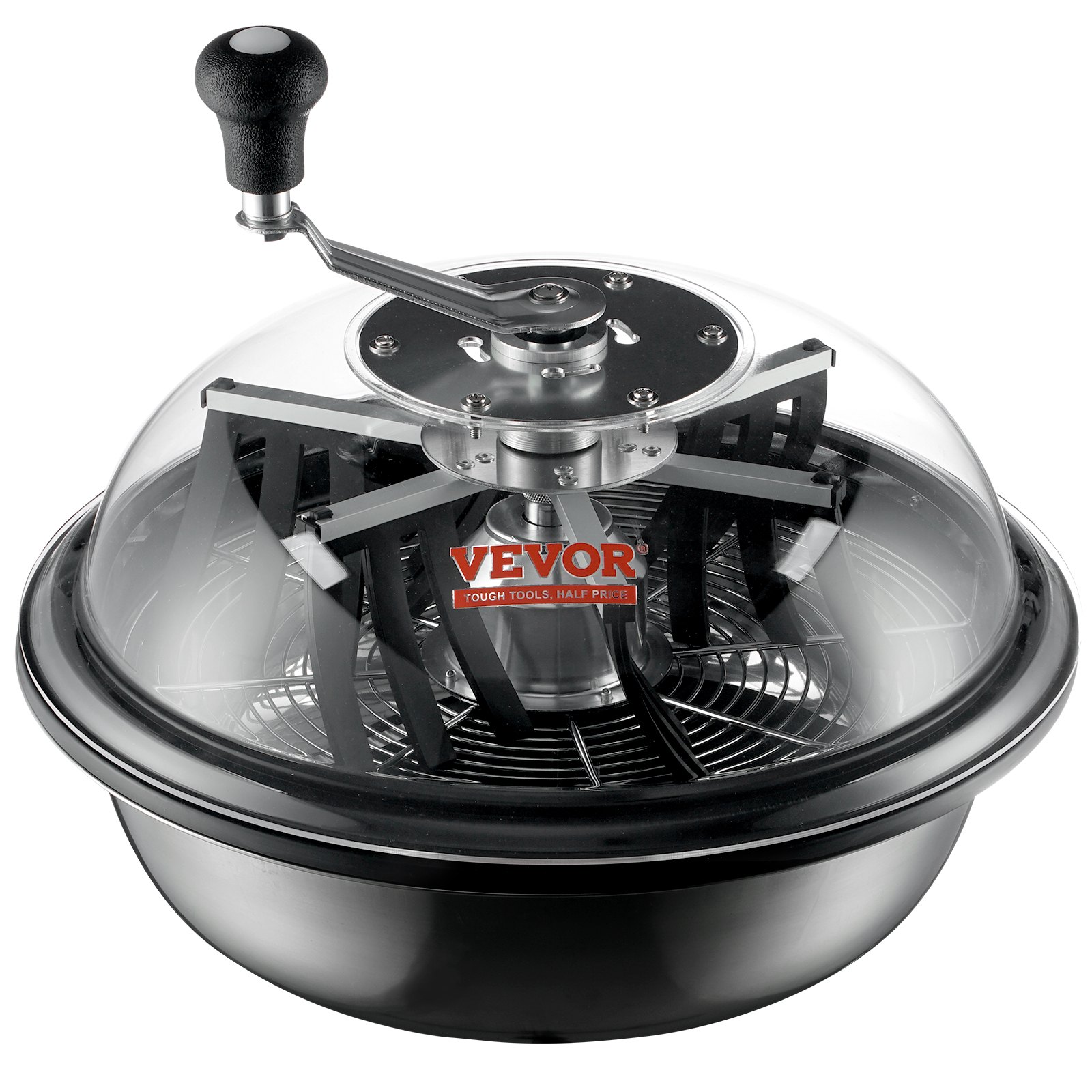 VEVOR 406,4 mm Erntemaschine Manuell Trimmer Blattschüssel-Trimmer mit Netztasche und 3 Arten von Schneidemethoden zum Schneiden von nassen/trockenen Pflanzen Tumble Cutter Bowl Erntemaschine Grow