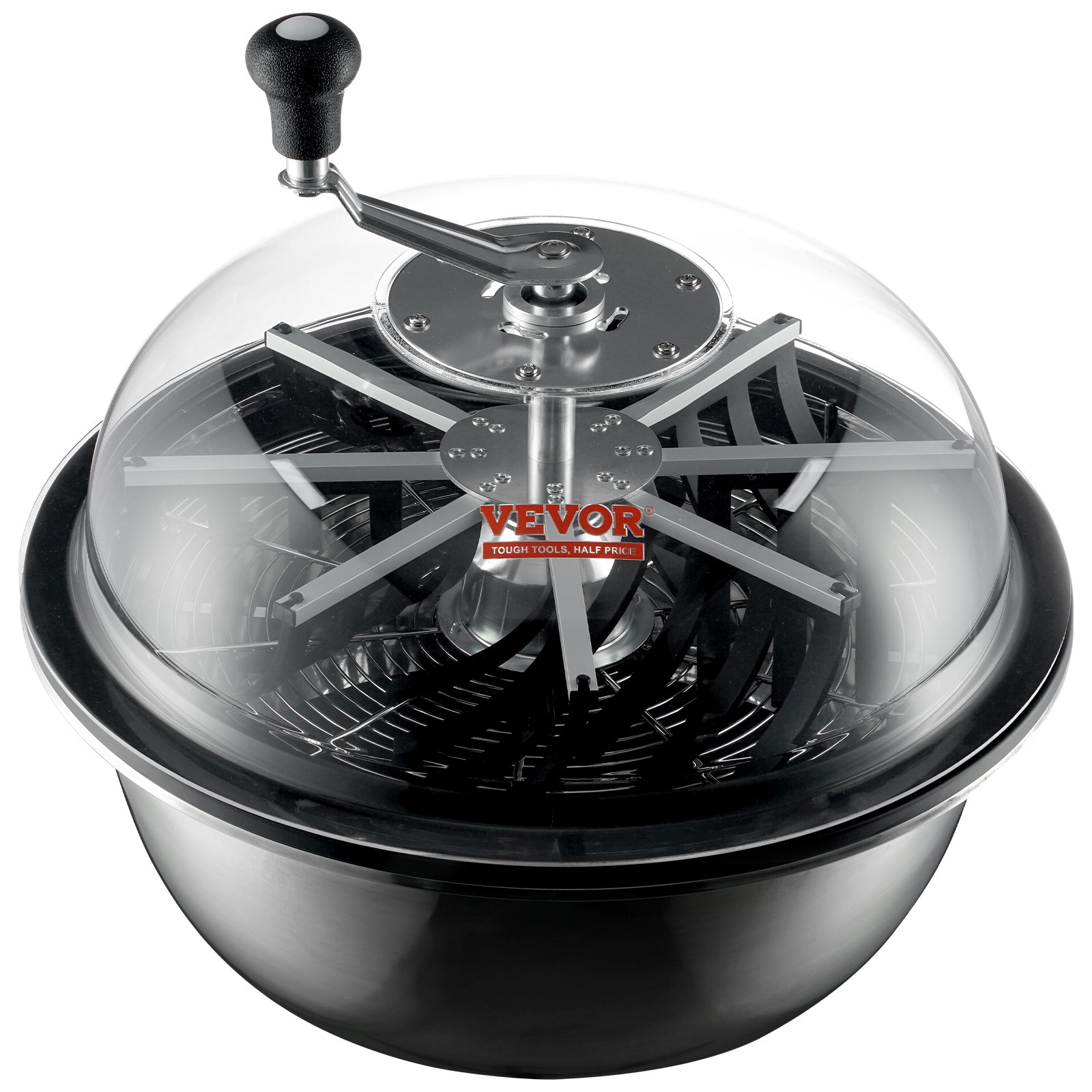 VEVOR 482,6 mm Erntemaschine Manuell Trimmer Blattschüssel-Trimmer mit Netztasche und 3 Arten von Edelstahl-Klingen zum Schneiden von nasse/trockene Pflanzen Tumble Cutter Bowl Erntemaschine Grow