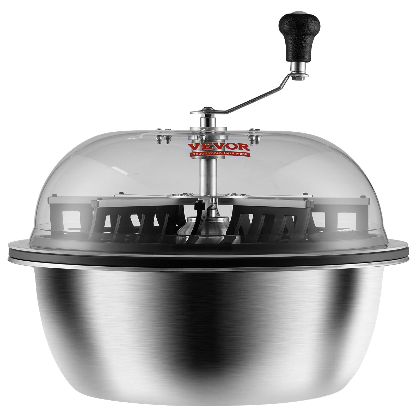 VEVOR 482,6 mm Erntemaschine Manuell Trimmer Blattschüssel-Trimmer mit Netztasche und 3 Arten von Edelstahl-Klingen zum Schneiden von nasse/trockene Pflanzen Tumble Cutter Bowl Erntemaschine Grow