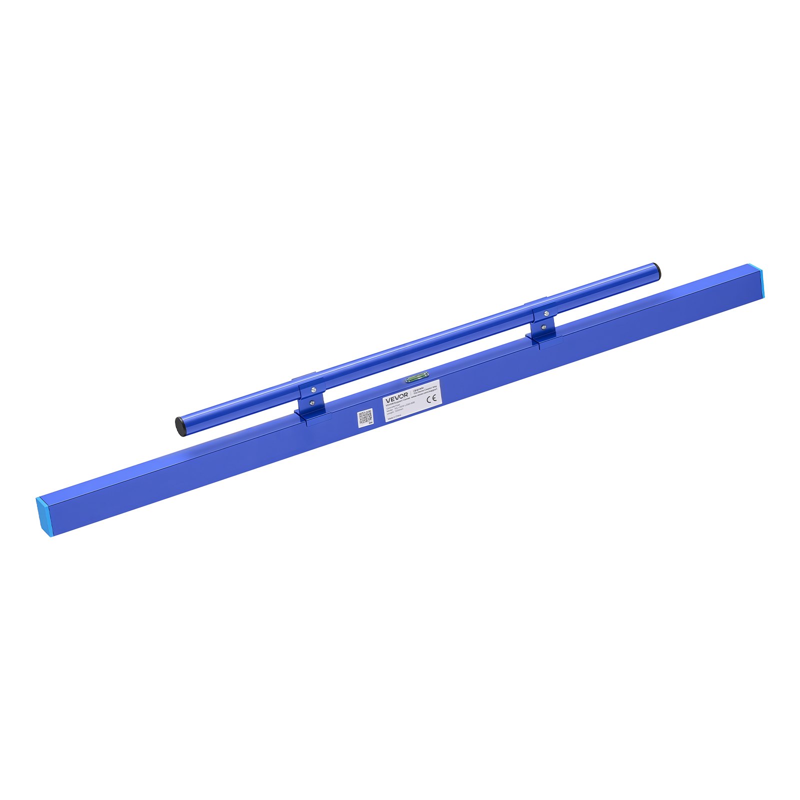 VEVOR Betonglätter Manueller Betonverteiler Bodenlegerglätte 1200mm Blau, Aluminiumlegierung, Mit Integrierter Wasserwaage & Griff, Nivelliergerät zum Abziehen & Glätten für Straßenbau Bodenebnung