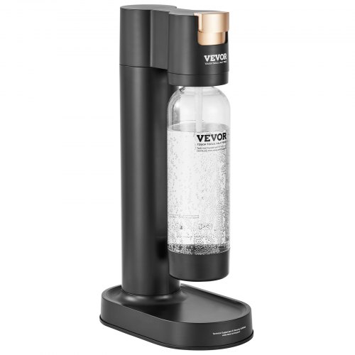 Original Soda Maker In Mattschwarz – Sprudelwasserbereiter Für Zu Hause, Inkl. 1L BPA-freier PET-Flasche (CO2-Zylinder Nicht Enthalten)