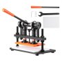 VEVOR Leder Stanzmaschine Manuelle Lederschneidemaschine 26 x 15 cm, Leder Prägemaschine 1,5 t Belastbare Leder-Stanzmaschine Geeignet für Leder, PVC/EVA-Schaumstoff, nicht Klebende Materialien