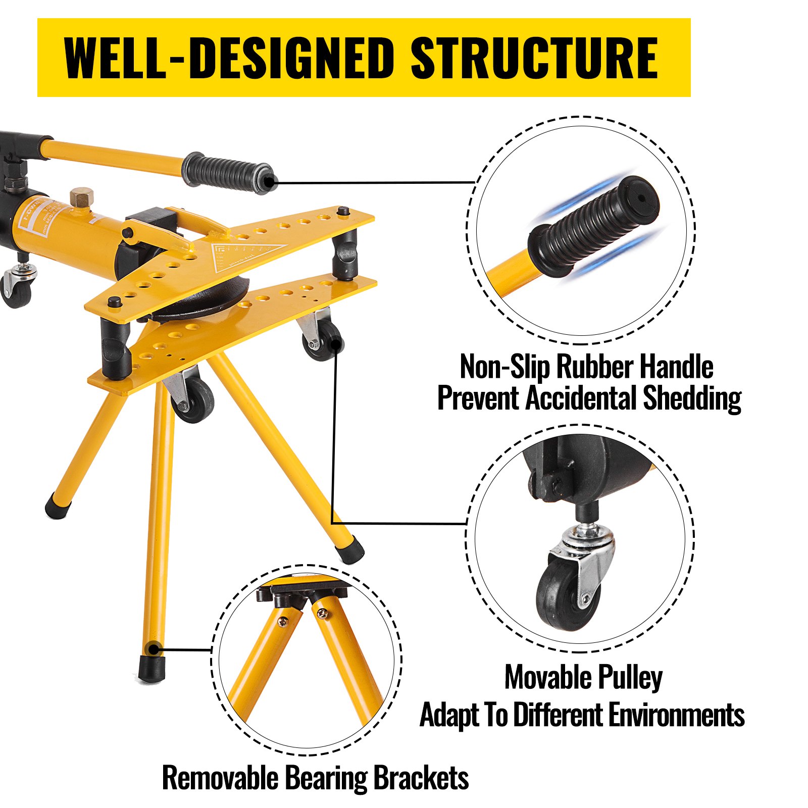 VEVOR Hydraulisches Rohrbiegegerät Rohrbiegemaschine