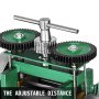 VEVOR Manuelle Rolling Mill Kombination Walzwerk 120mm Handwalzwerk Maschine 80mm Maschine Schmuck mit Gute Verschleißfestigkeit Tablettierung Vierkantdraht für Schmuck Design und Reparatur