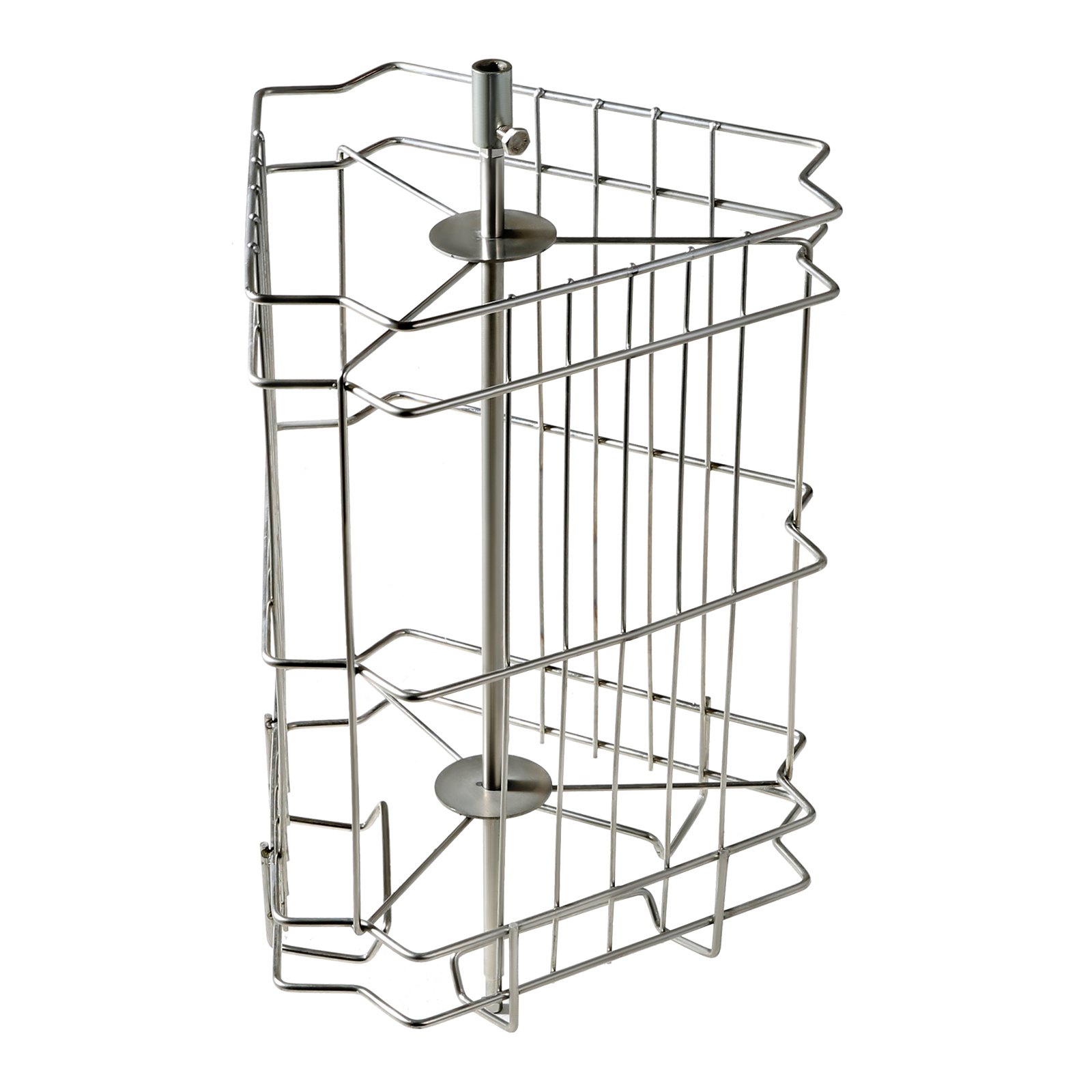 VEVOR Manuelle Honigschleuder Tangentialschleuder Edelstahl 3 Rähmchen Honigextractor 45mm Honigventil Diagonalschleuder 48x16/23cm Wabengröße Durchsichtiger Deckel Imkerei Bienenzüchter Zubehör