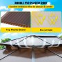 VEVOR Pavillion Dachmaß 3 x 3.6 m, Garten Pavillion Wasserdicht und Doppelschicht, Faltpavillon mit Rostfreien Aluminiumrahmen, Moskitonetz Pavillon in Braun für 6-8 Personen