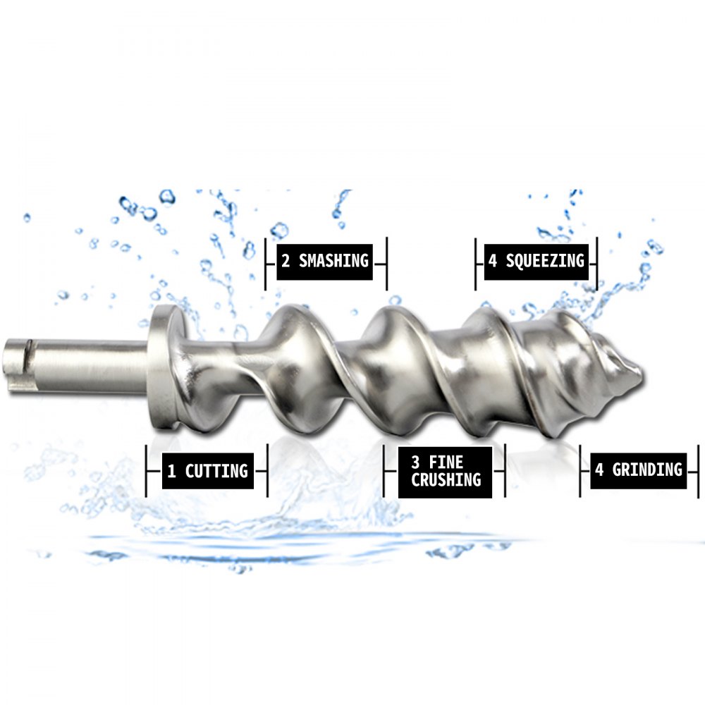 VEVOR Manuelle Entsafter Weizengras Saftpresse Squeezer Obst Gemüse Entsafter 304 Edelstahl für Weizengras und Blattgemüse Edelstahl 3 Filter Ohne Strom (Manuelle)