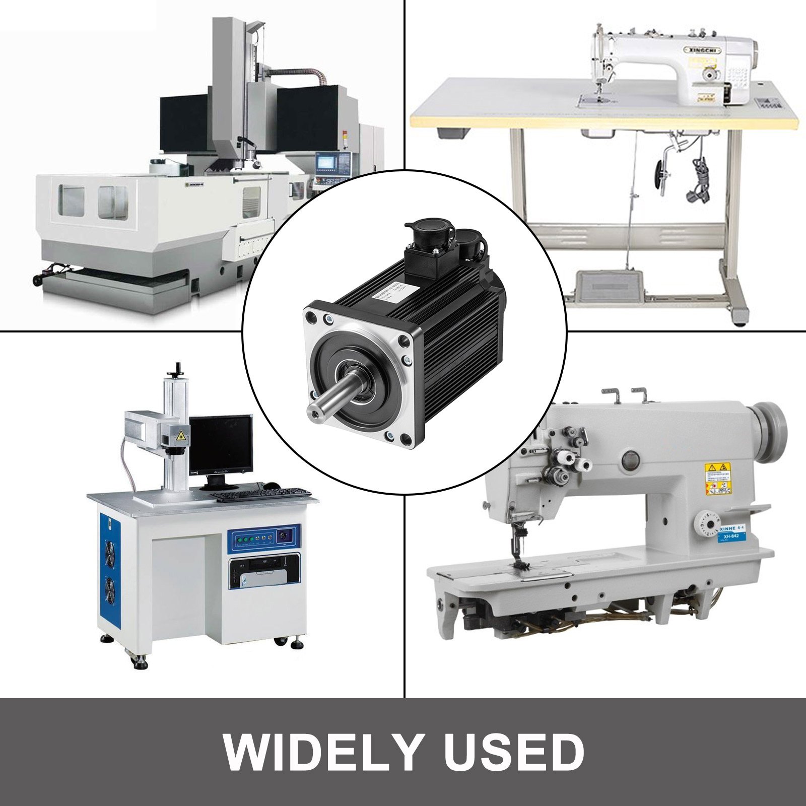 5 Nm Servomotor Glatt Genau 3000 Prm Für Cnc-steuerung 1,5 Kw 6a 0,83nm /a