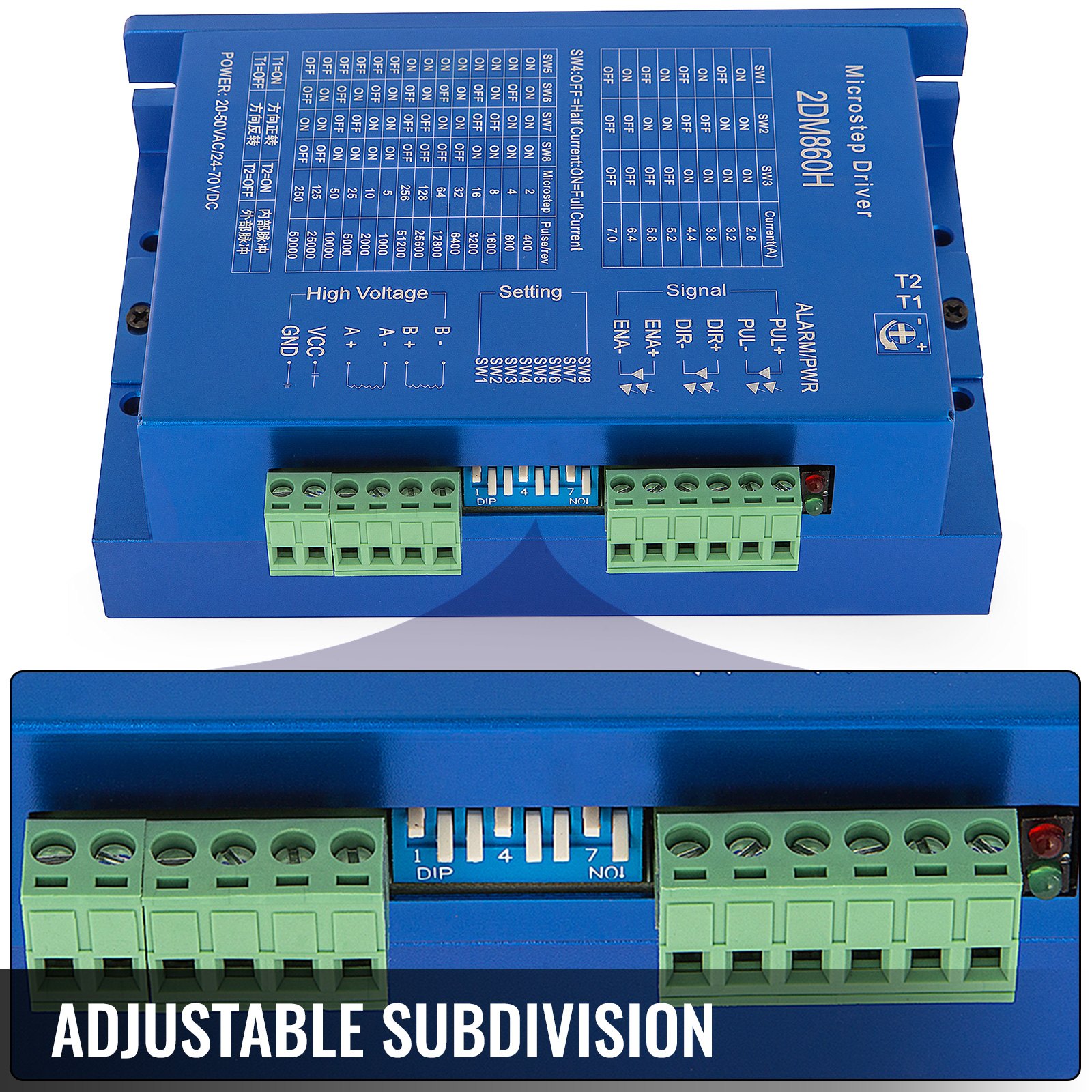 Schrittmotortreiber 2.4-7.2a Für Nema 34/42 Nema 42motor Selectable Automatic