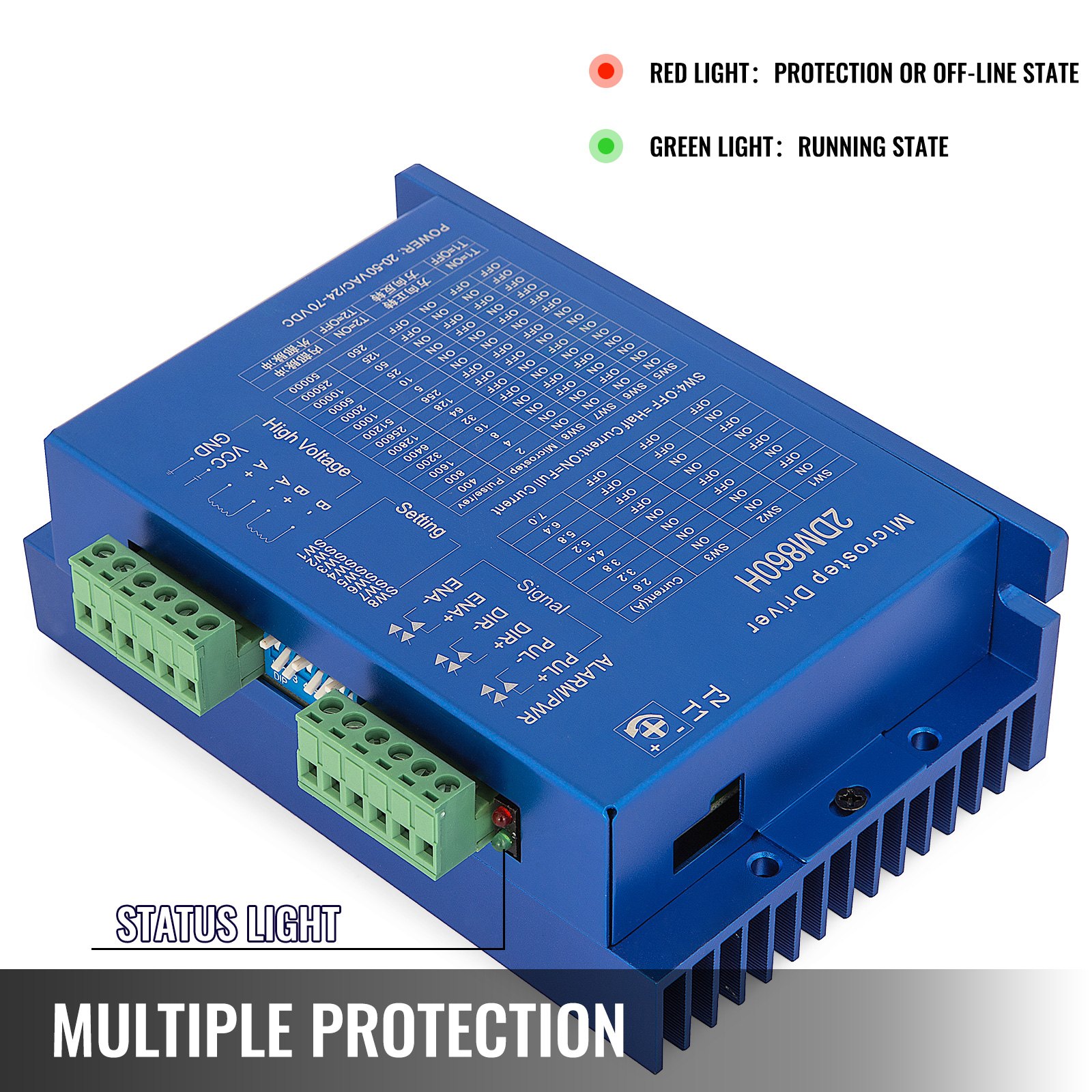 Schrittmotortreiber 2.4-7.2a Für Nema 34/42 Nema 42motor Selectable Automatic