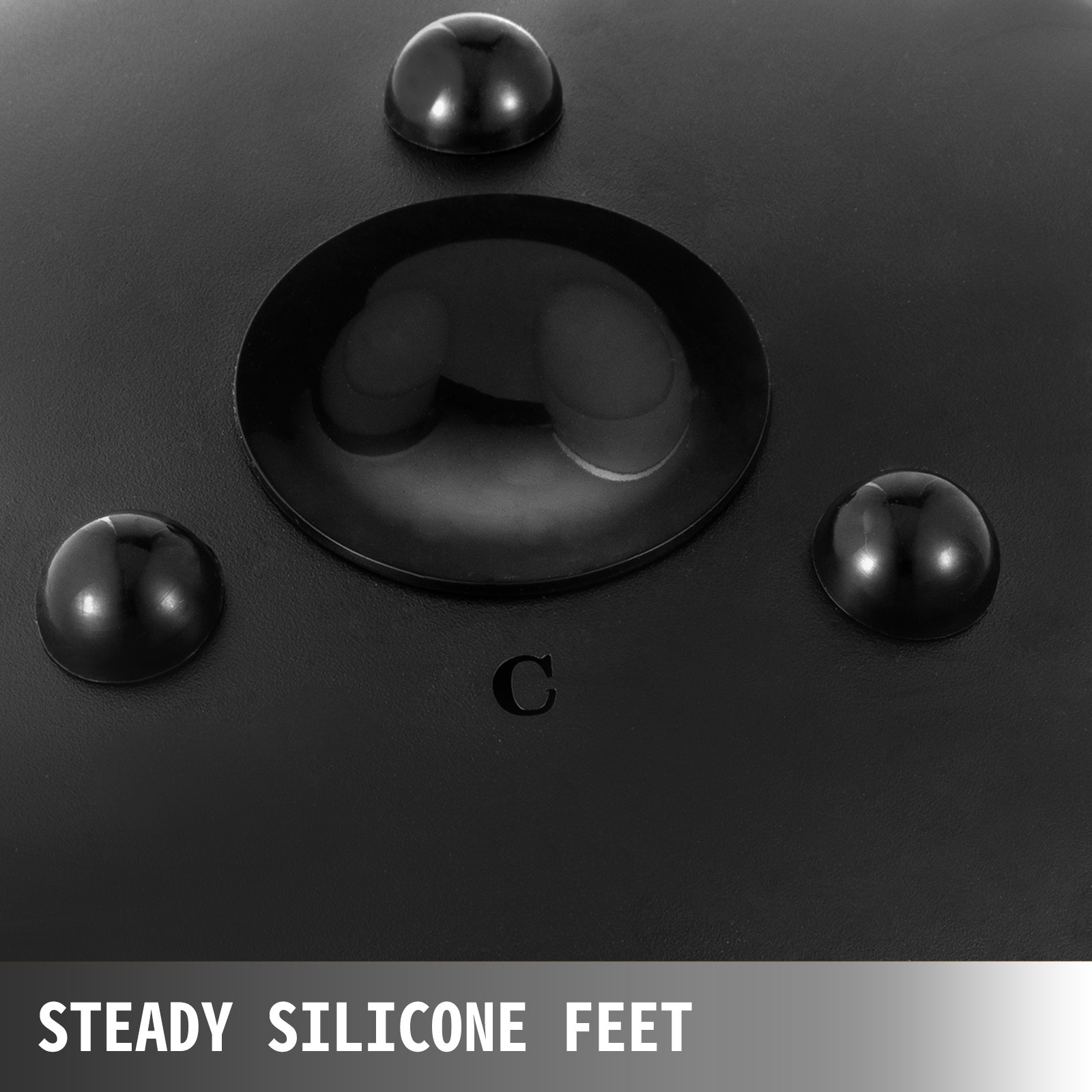 VEVOR Stahlzungentrommel 11 Noten Tamburin 12 Zoll Handpan 6lbs Schwarz Musikinstrument Musikausbildung