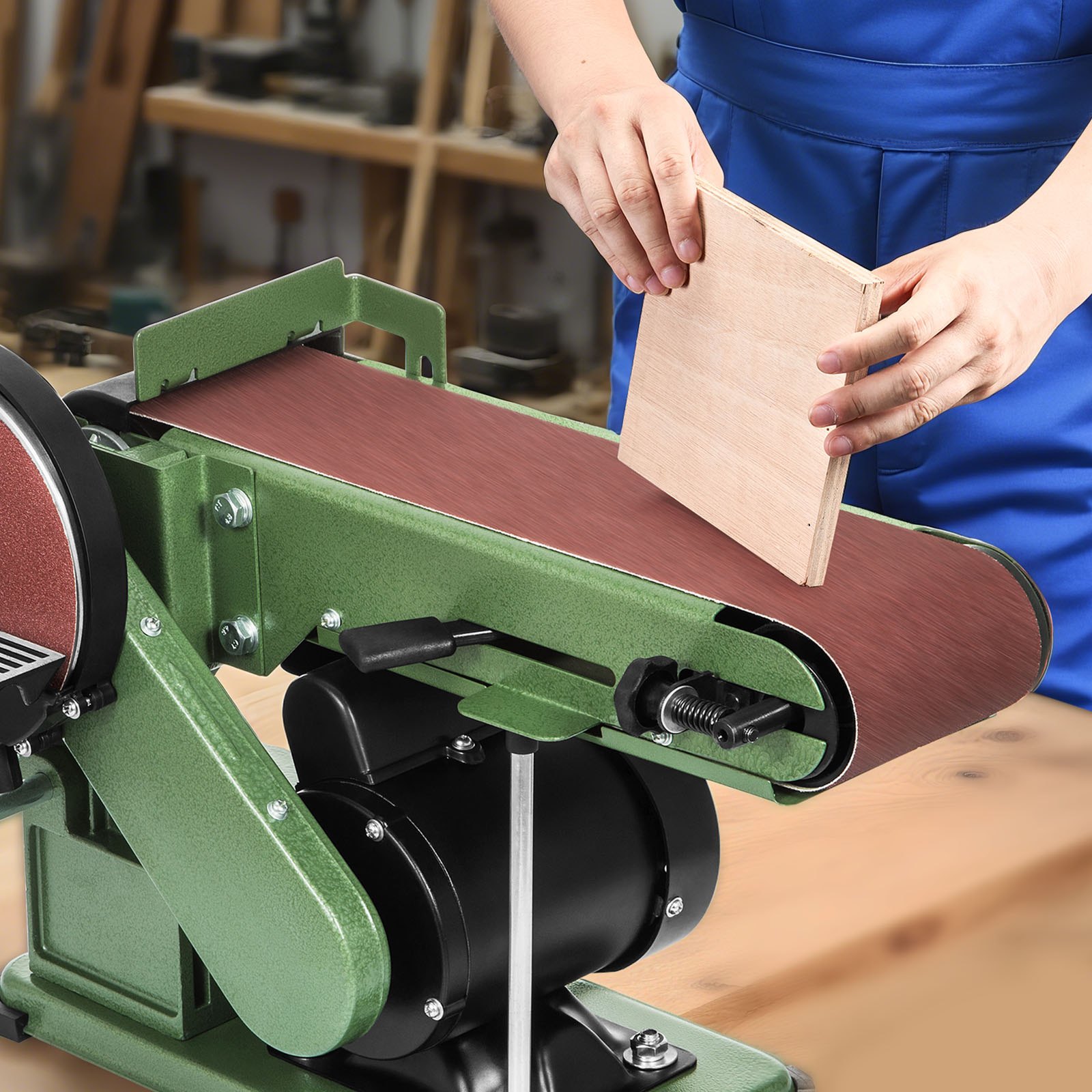 VEVOR Schleifbänder, 152 x 1219 mm Schleifpapier Bandschleifer 10 Stück 80er-Körnung, Gewebe-Schleifband aus Aluminiumoxid für Holzbearbeitung, Stahl, Aluminium, Nichteisenmetalle