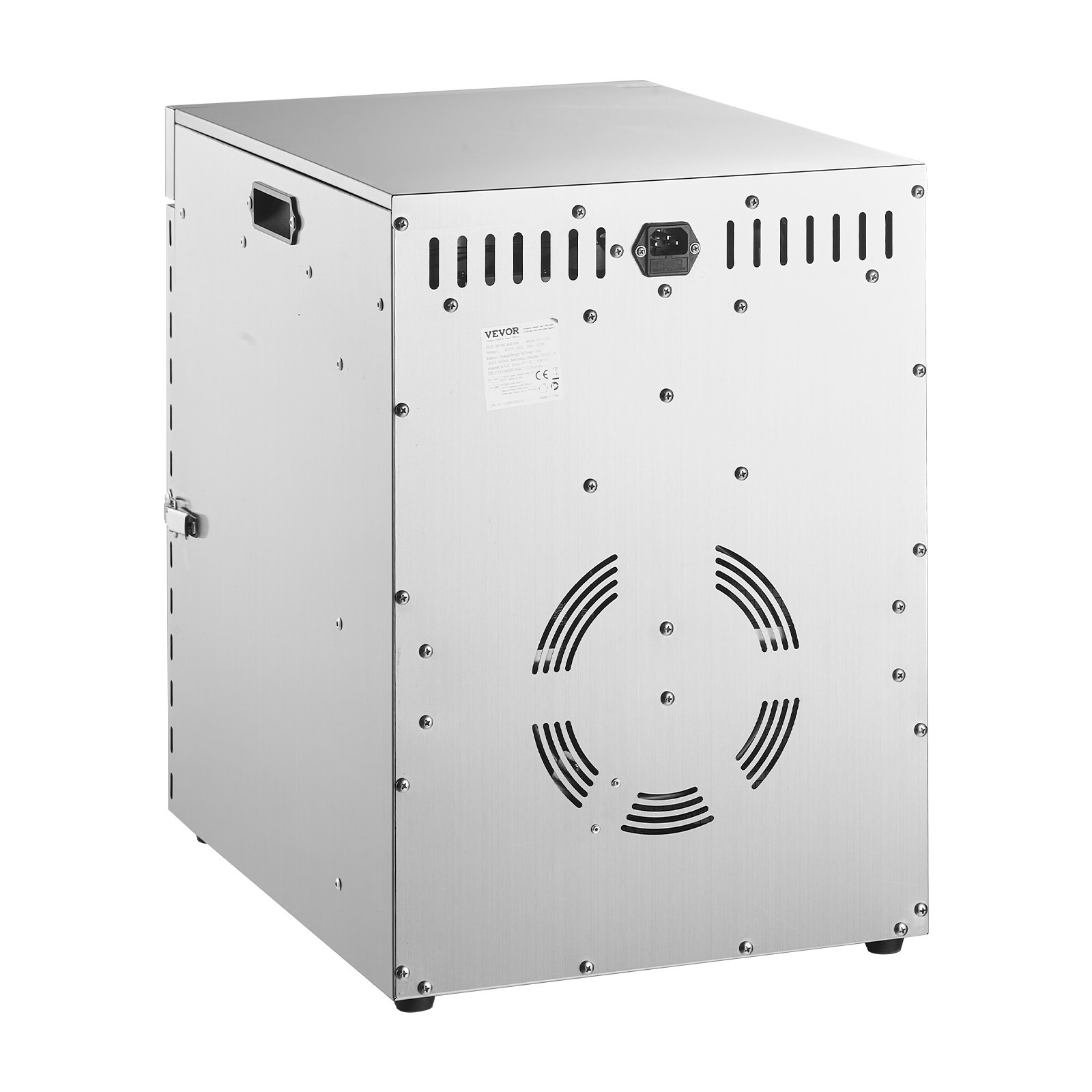 VEVOR Dörrgerät Dörrautomat 12 Edelstahlschalen, elektrischer 800 W Futtertrockner mit einstellbarer Temperatur, Gefriertrockner für Trockenfleisch Fleisch Obst Gemüse Kräuter Hundeleckerlis