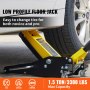 VEVOR Rangierwagenheber 1,5 t Tragkraft Hydraulischer Wagenheber, 80 - 365 mm Autoheber aus Aluminium & Stahl, Heber Ständer 99 mm Durchmesser, Scherenwagenheber für Geländewagen & Werkstatt usw.
