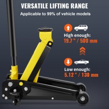 VEVOR Wagenheber Niedriges Profil 3t Hydraulikpumpe Stahl Einzelner Kolben