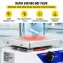 VEVOR SH-2 Magnetrührer Heizplatte Magnetrührer 180W Magnetic Stirrer Hot Plate 120 * 120mm Magnetic Stirrer Mixer 1L