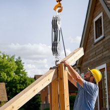 VEVOR 30m Flaschenzug Handseilwinde Seilzug Umlenkrolle Universalseilzug