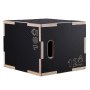 VEVOR 3-in-1-Plyometrische Sprungbox 16/14/12-Zoll-Plyobox, Sprungkasten Sprungkiste 204 kg Tragfähigkeit, Fitnessübungs-Step-Up-Box für Heimtraining, Sprungkrafttraining Schwarz Einstellbare Höhe